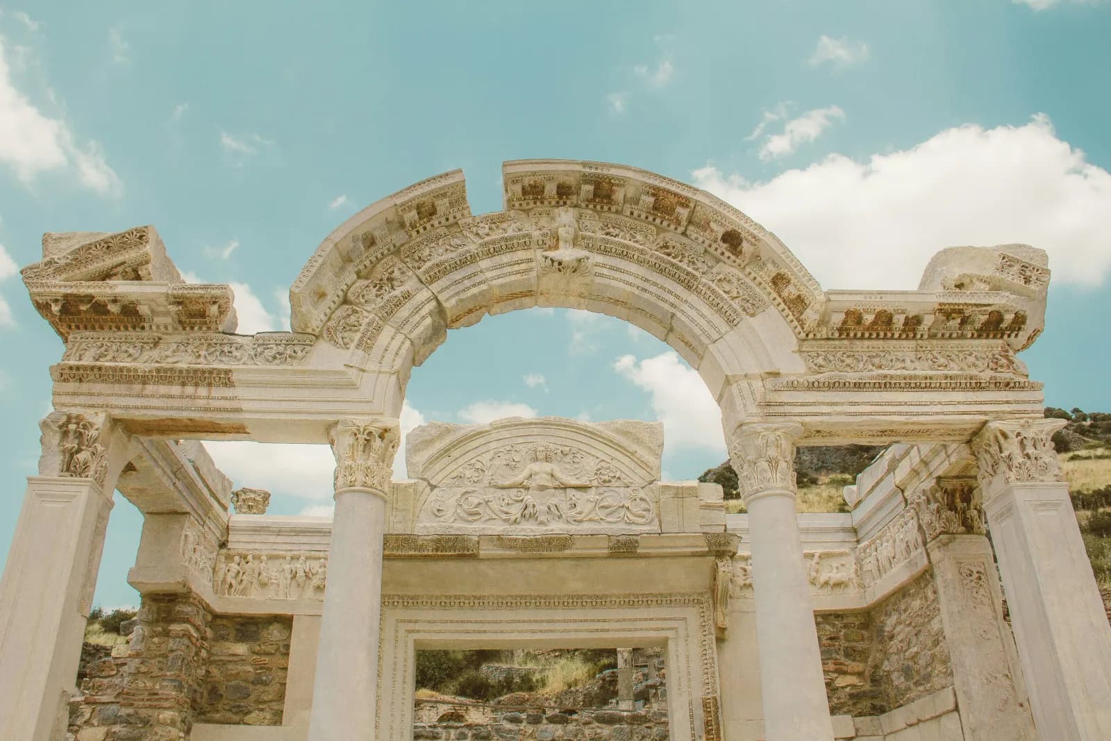 Temple of Hadrian at Ephesus Archaeological Site